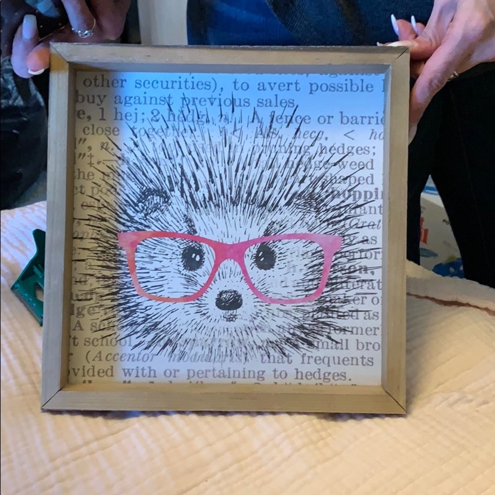 Hedgehog painting 10 x 10